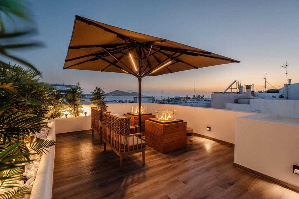 Rooftop garden Legato Spa Suites Naxos