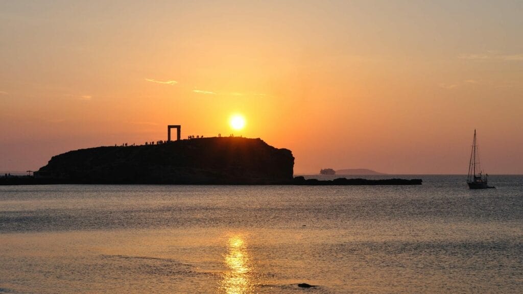 naxos sunset